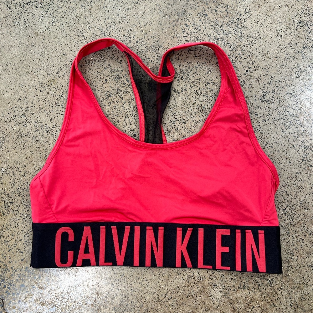 Vintage Calvin Klein sports bra in red